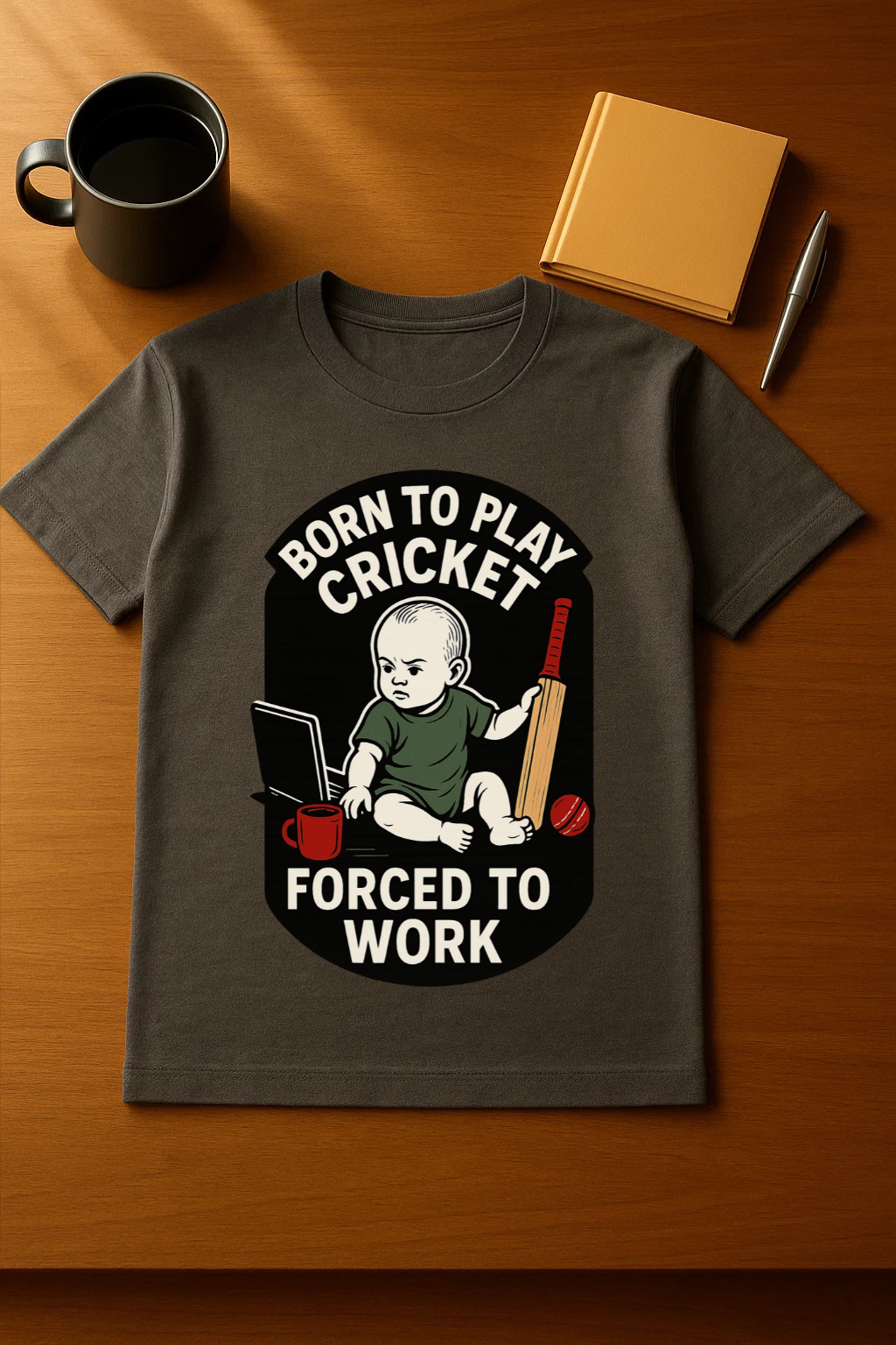 Born to play cricket, forced to work! - Zoom Jam Prints