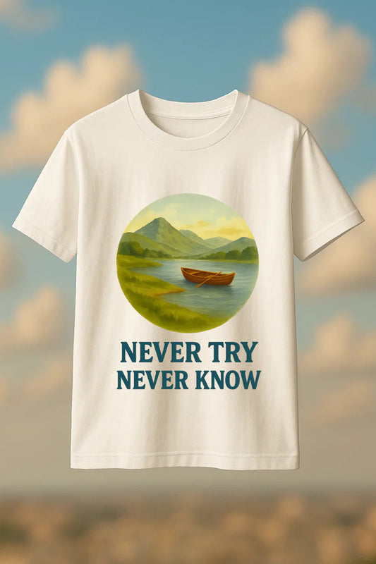 Never try never know t-shirt!